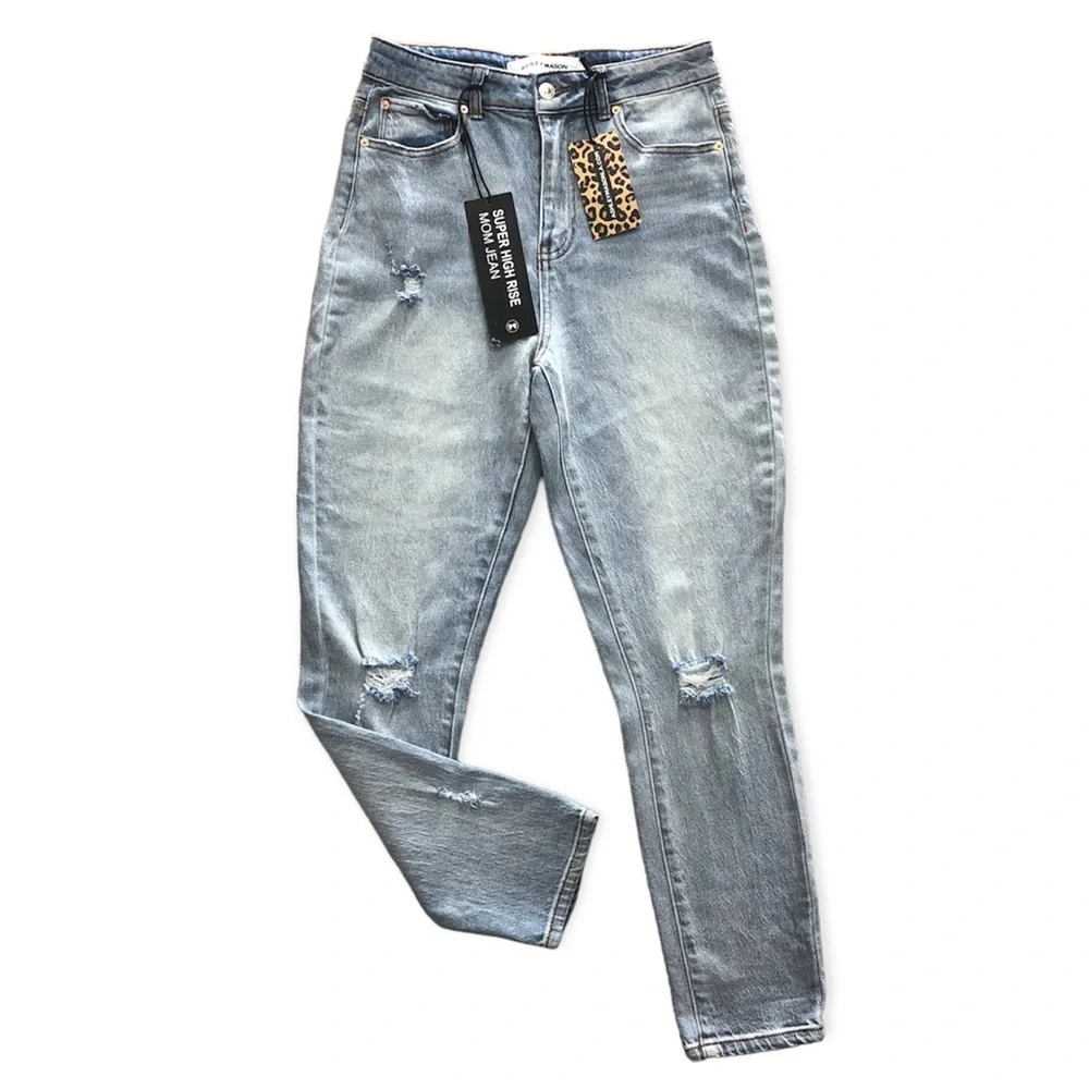 𝅺NWT Ashley Mason Super High Rise Mom Jeans | Size 11 - Picture 5 of 15